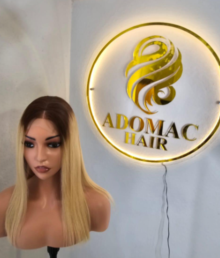 12" 2by6 SDD Vietnamese Bone Straight Human Hair Blonde Tone Colour Glueless wig - Affordable Luxury wig for Ladies