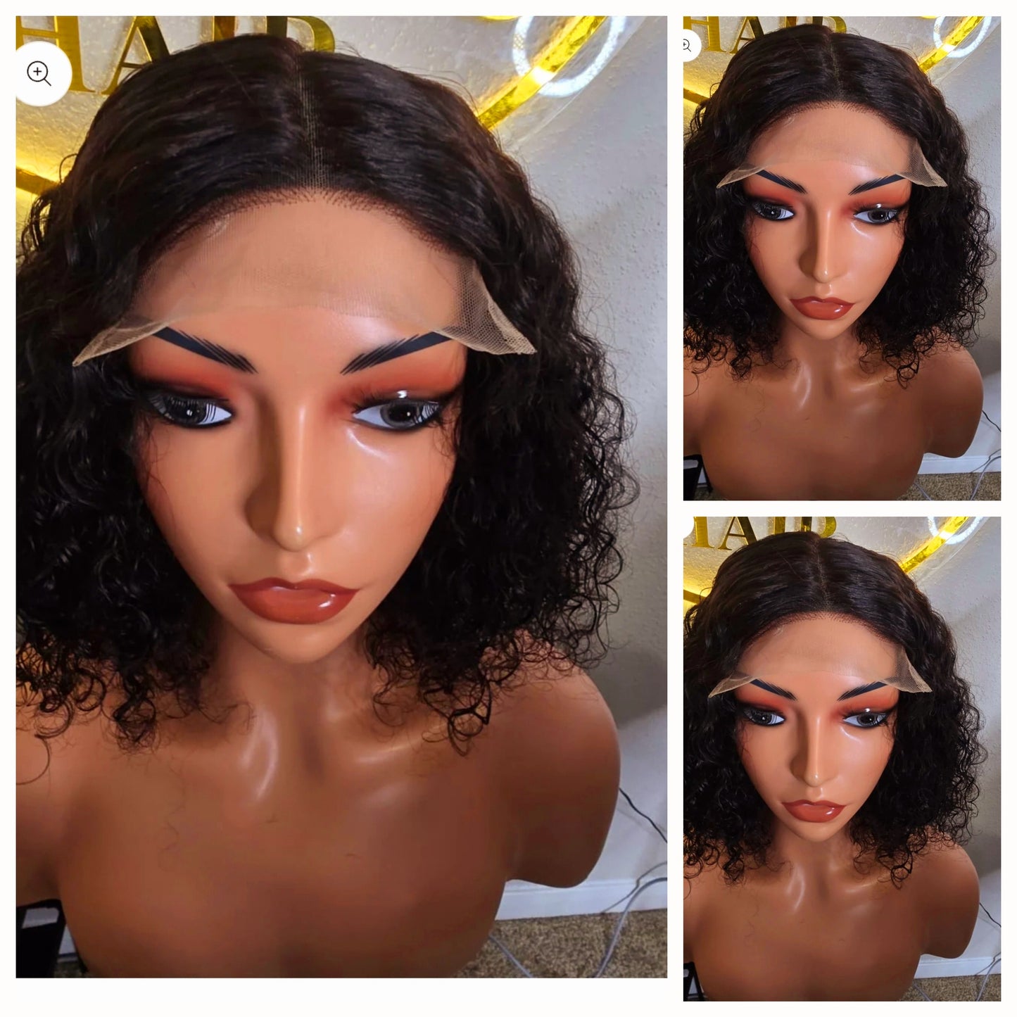 10" Pixie SDD Curls 100% Human Hair Natural Colour Glueless Wig - Affordable Luxury Wig for Ladies