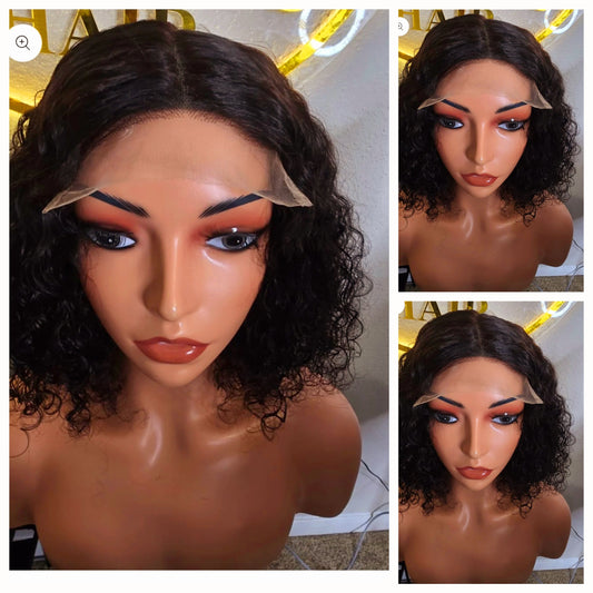 10" Pixie SDD Curls 100% Human Hair Natural Colour Glueless Wig - Affordable Luxury Wig for Ladies