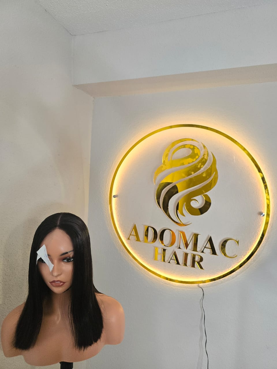 12" 5by5 SDD Vietnamese Bone Straight Human Hair Natural Colour  Glueless wig  - Affordable Luxury wig for Ladies