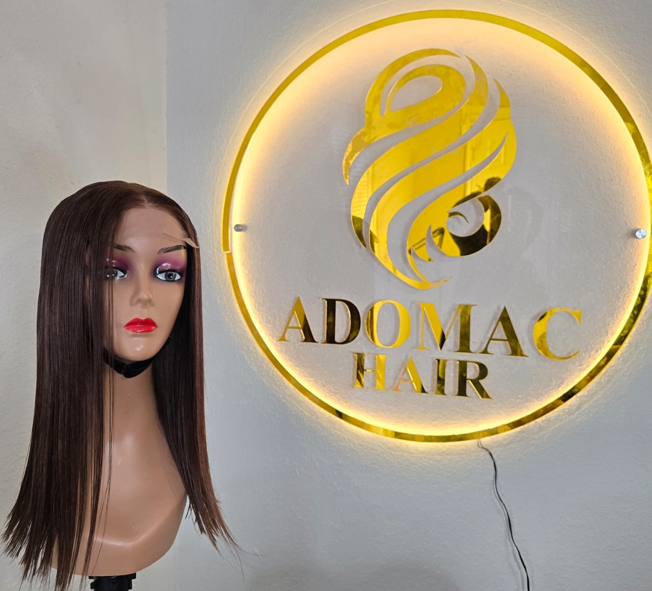 14 5by5 SDD Vietnamese Bone Straight Human Hair Honey Brown Glueless Wig - Affordable Luxury for Ladies