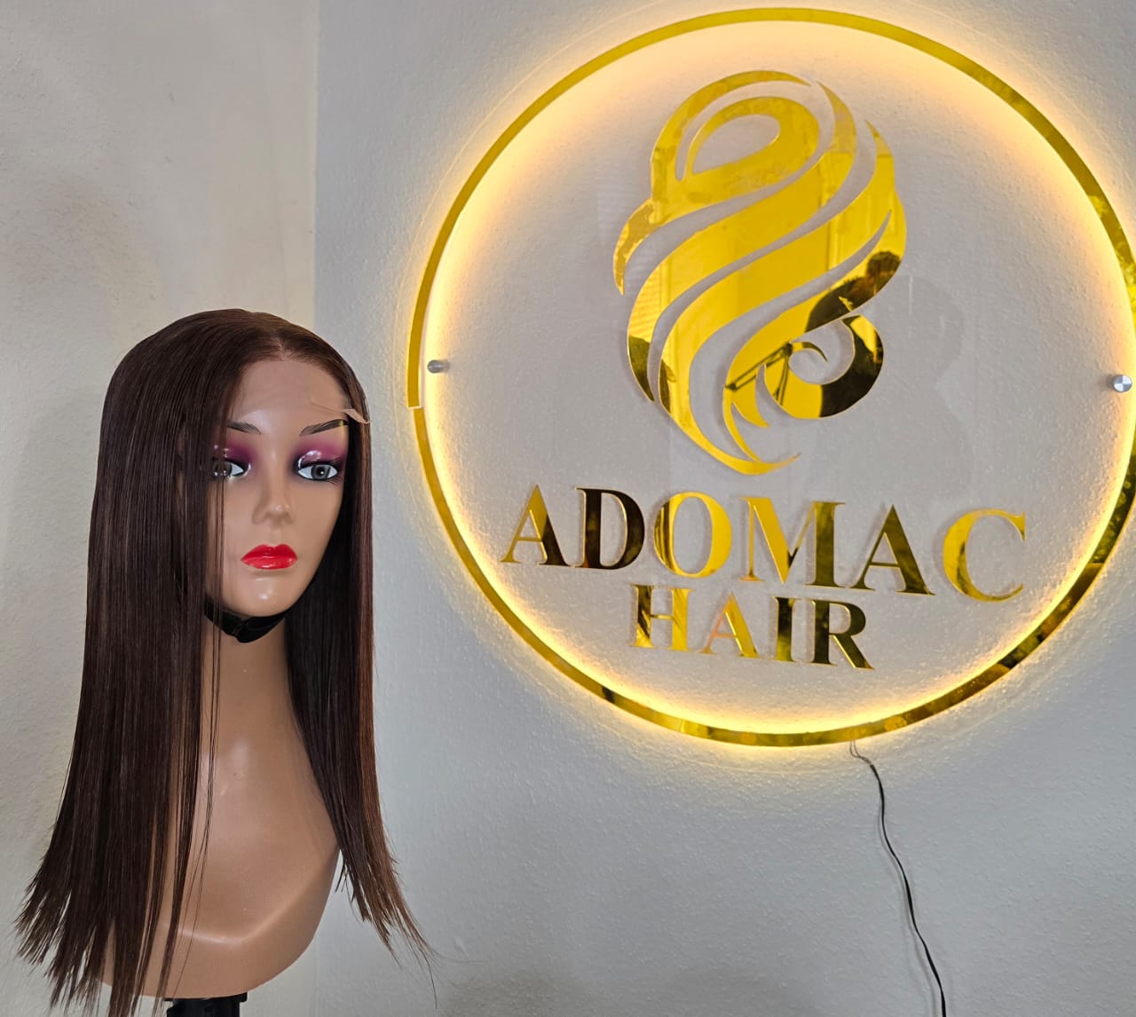 14 5by5 SDD Vietnamese Bone Straight Human Hair Honey Brown Glueless Wig - Affordable Luxury for Ladies