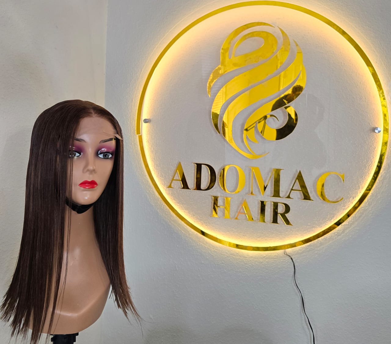 14 5by5 SDD Vietnamese Bone Straight Human Hair Honey Brown Glueless Wig - Affordable Luxury for Ladies