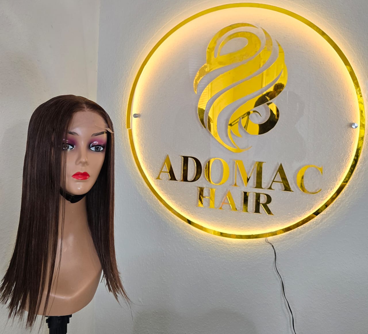 14 5by5 SDD Vietnamese Bone Straight Human Hair Honey Brown Glueless Wig - Affordable Luxury for Ladies