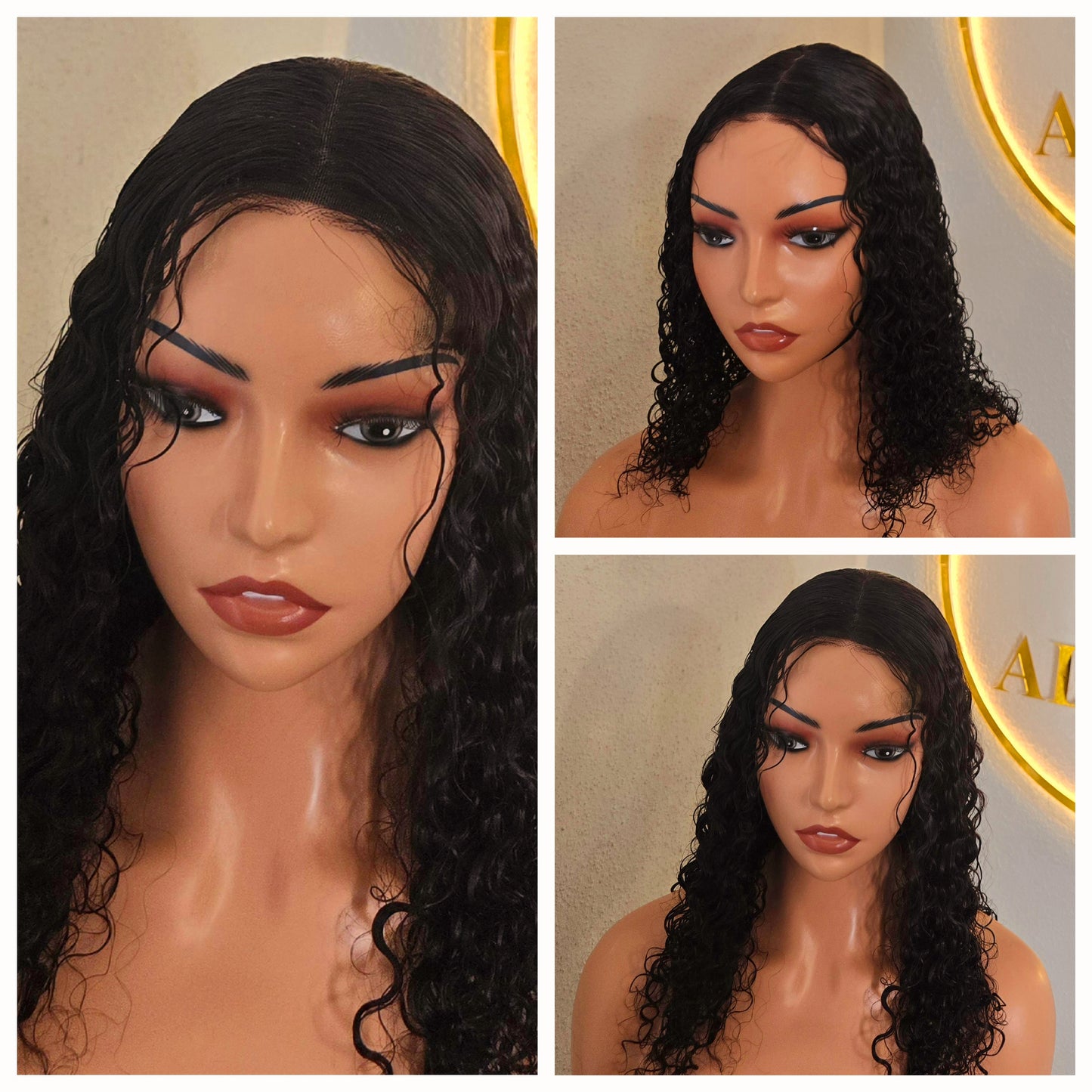 16" 4by4 SDD Pixie Curls Human Hair Natural Colour Glueless Wig - Affordable Luxury for Ladies with Glueless Design