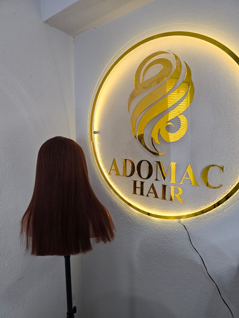 18" 5by5 SDD Vietmanese Bone Straight Human Hair Brown Colour  Glueless wig  - Affordable Luxury for Ladies