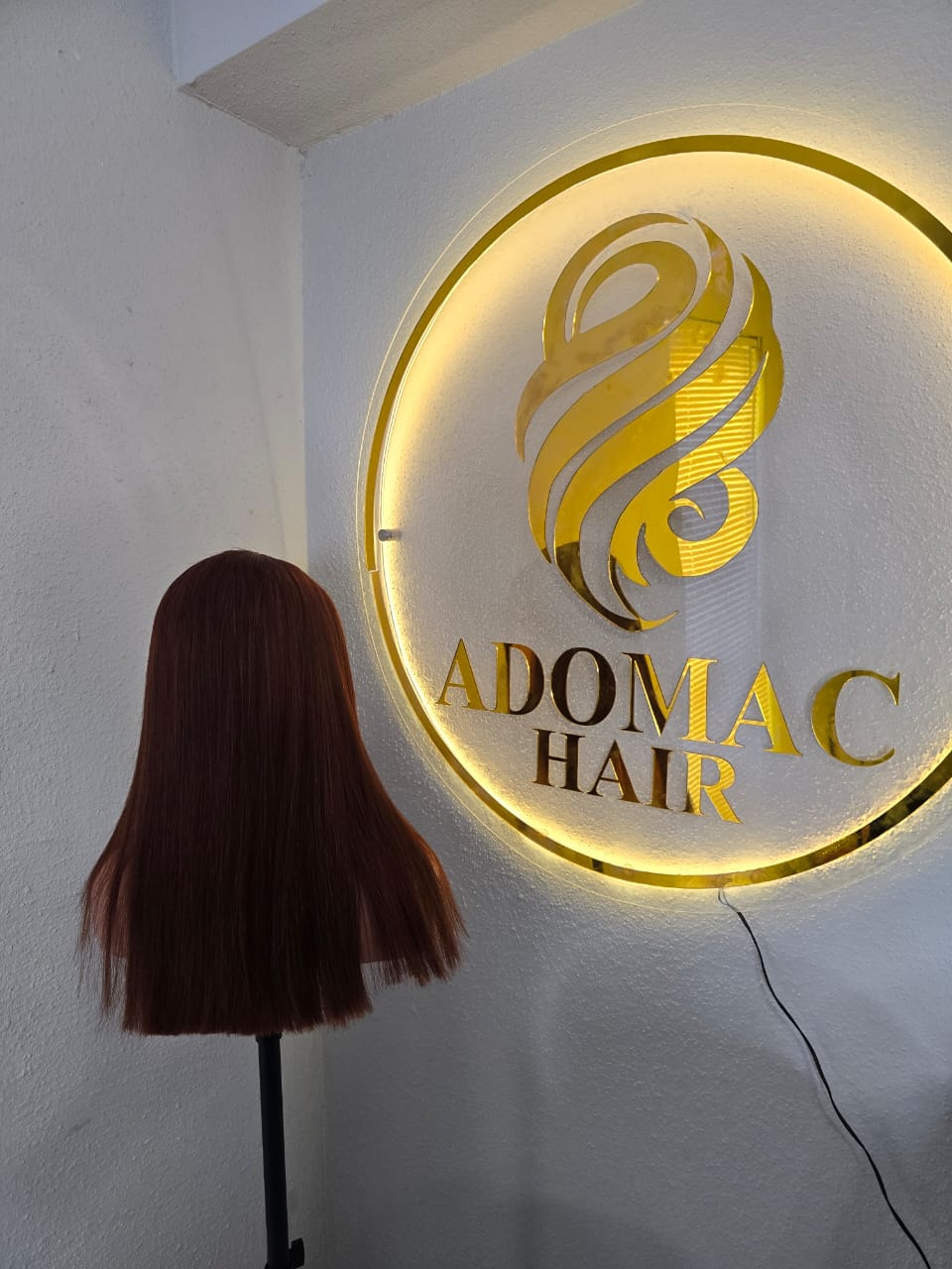 18" 5by5 SDD Vietmanese Bone Straight Human Hair Brown Colour  Glueless wig  - Affordable Luxury for Ladies