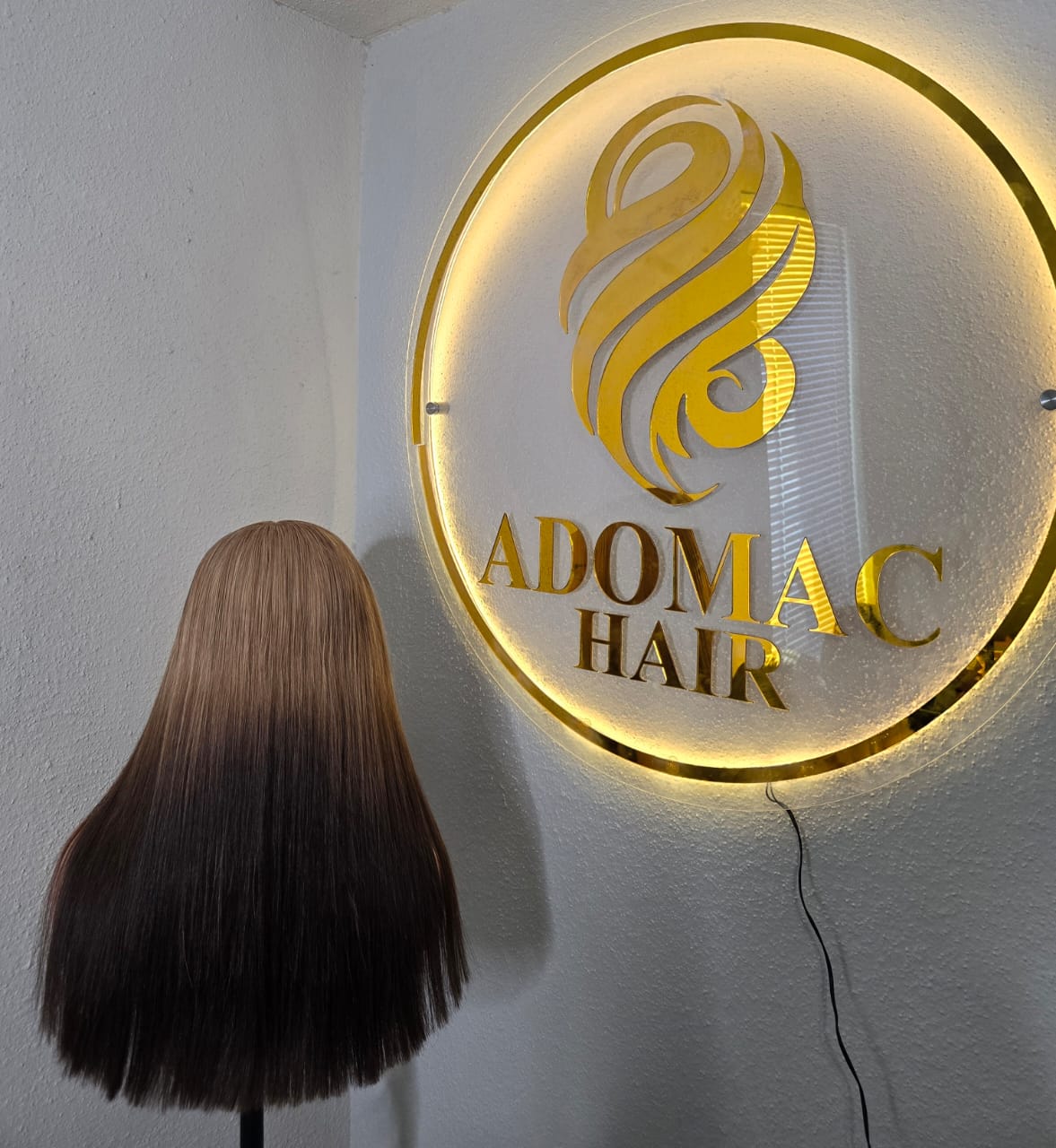 18" Blonde Tone 5by5 Vietnamese Closure glueless wig Bone Straight 300grams- Affordable luxury wig for Ladies