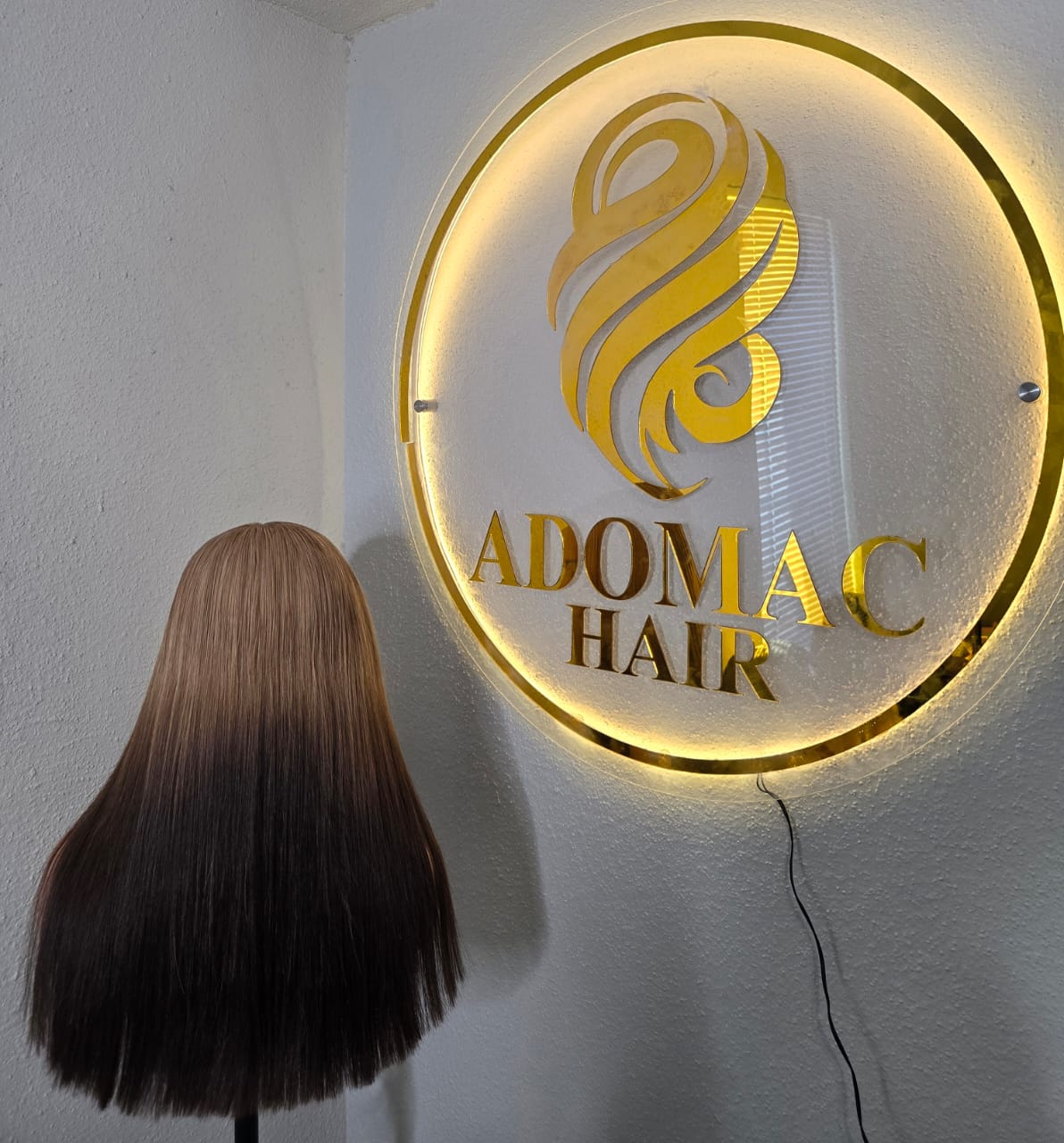 18" Blonde Tone 5by5 Vietnamese Closure glueless wig Bone Straight 300grams- Affordable luxury wig for Ladies
