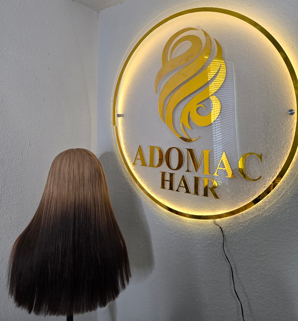 18" Blonde Tone 5by5 Vietnamese Closure glueless wig Bone Straight 300grams- Affordable luxury wig for Ladies