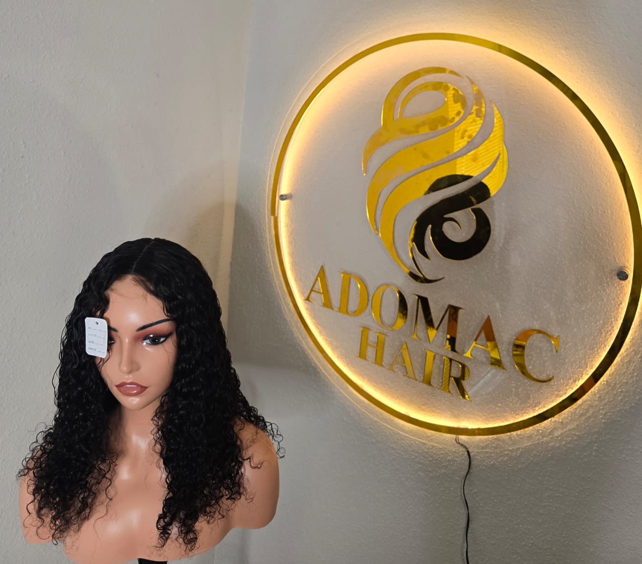 18" 2by6 PIXIE CURLS Human Hair Natural colour  Glueless wig  - Affordable Luxury for Ladies