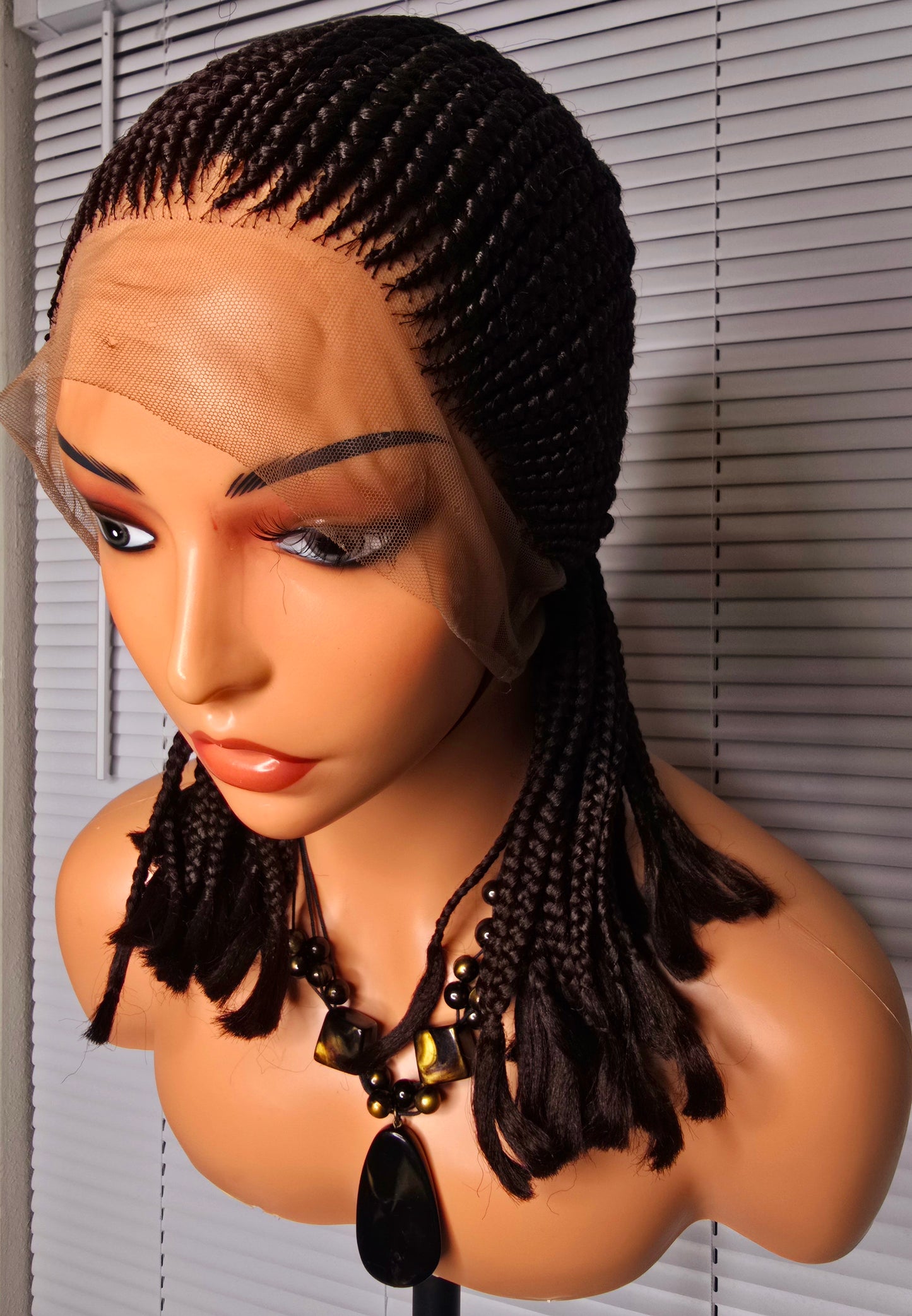Brown 360 full lace Braided Wig 024 - Luxury Braided Wig Style with Easy Styling & Comfortable Design for a Distinctive Look