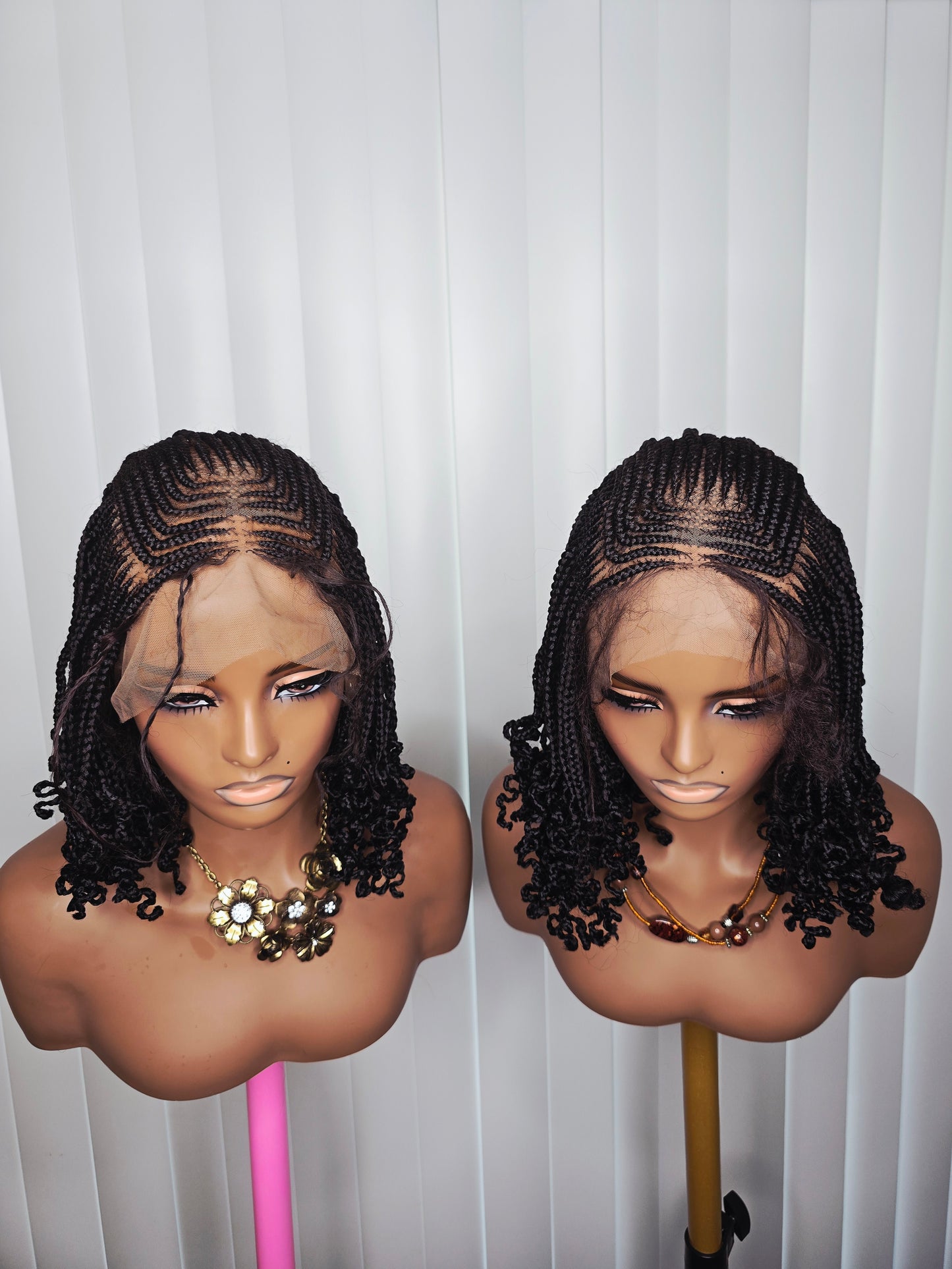 Black Cornrows Style for Classic Ladies - Female Wig with Natural Look and Comfortable Fit