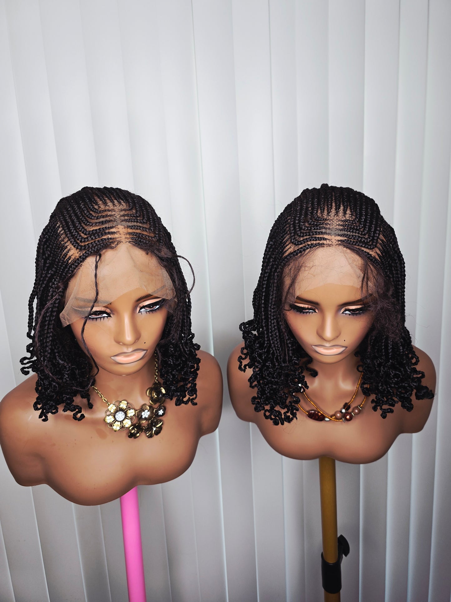 Black Cornrows Style for Classic Ladies - Female Wig with Natural Look and Comfortable Fit