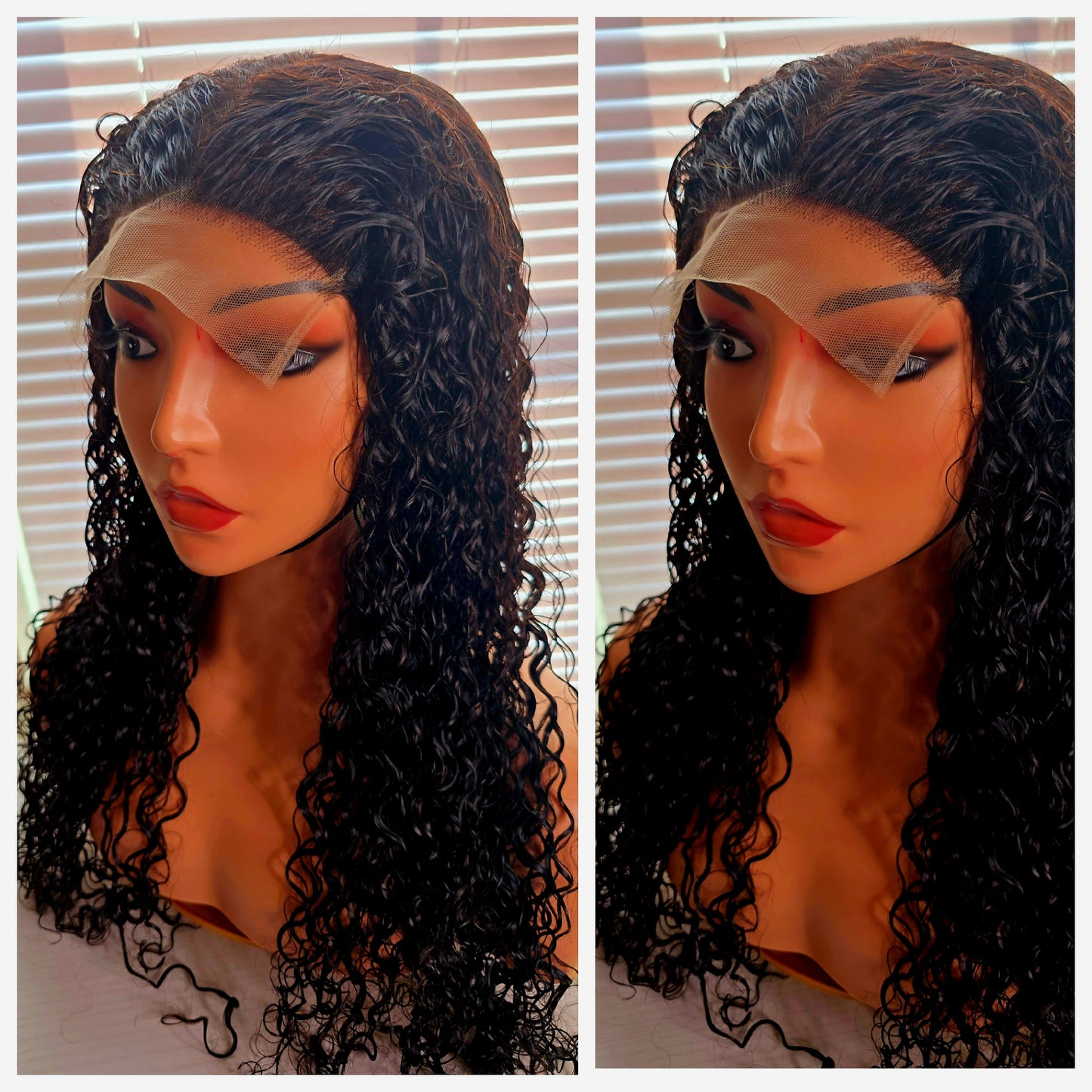 26" 5by5 PIXIE CURLS Human Hair Natural colour  Glueless wig  - Affordable Luxury for Ladies