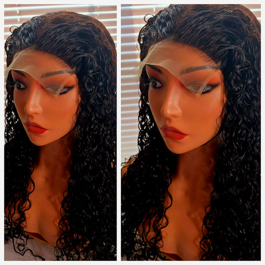 26" 5by5 PIXIE CURLS Human Hair Natural colour  Glueless wig  - Affordable Luxury for Ladies