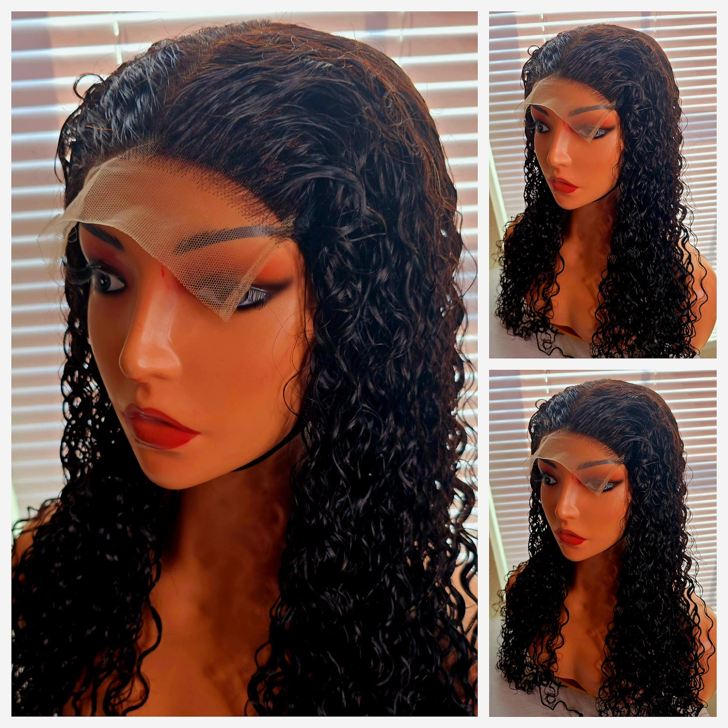 26" 5by5 PIXIE CURLS Human Hair Natural colour  Glueless wig  - Affordable Luxury for Ladies