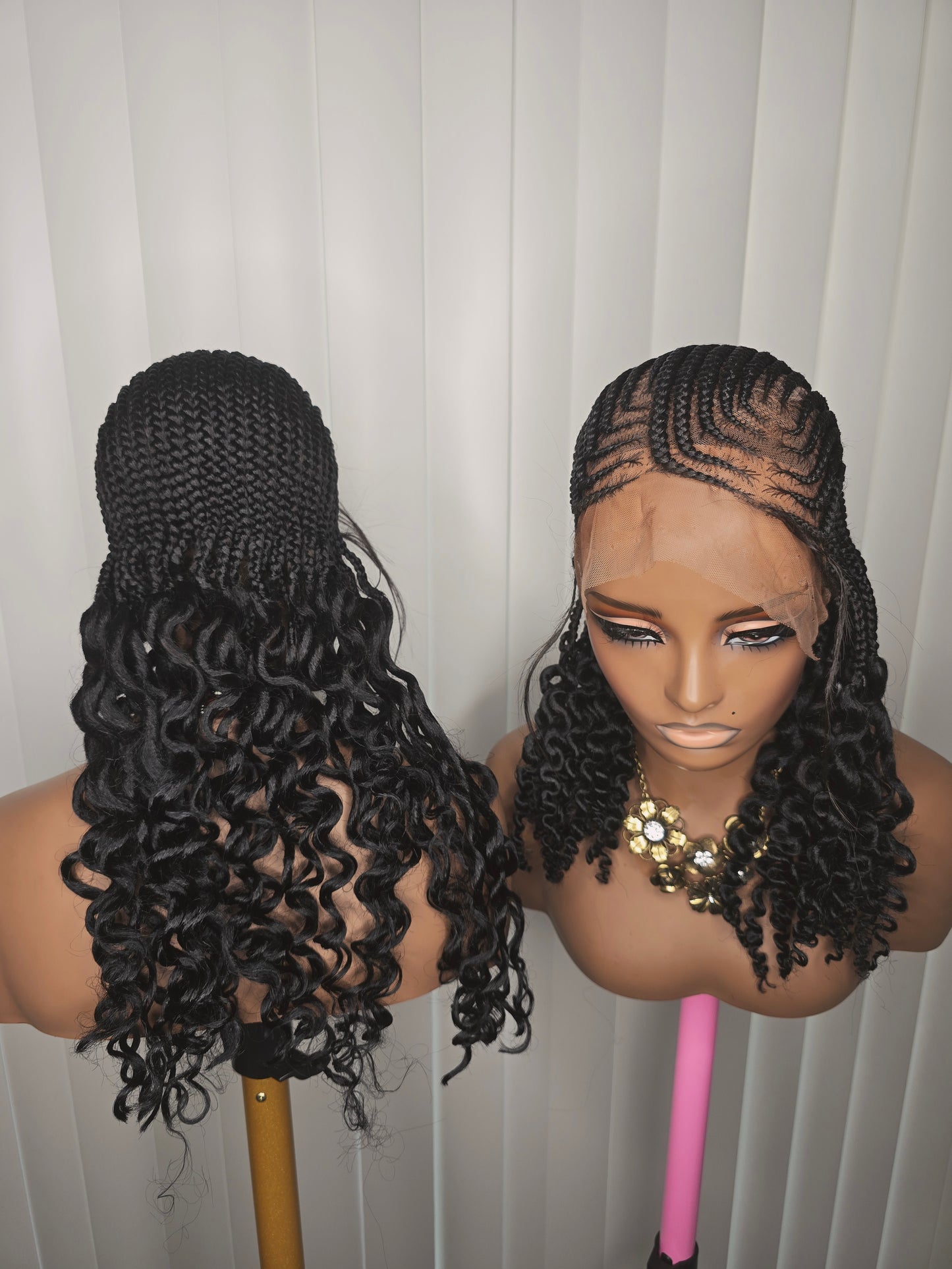 Black 7by7 with Curls Easy Styling for Classic Ladies High-Quality Wig for Everyday Use