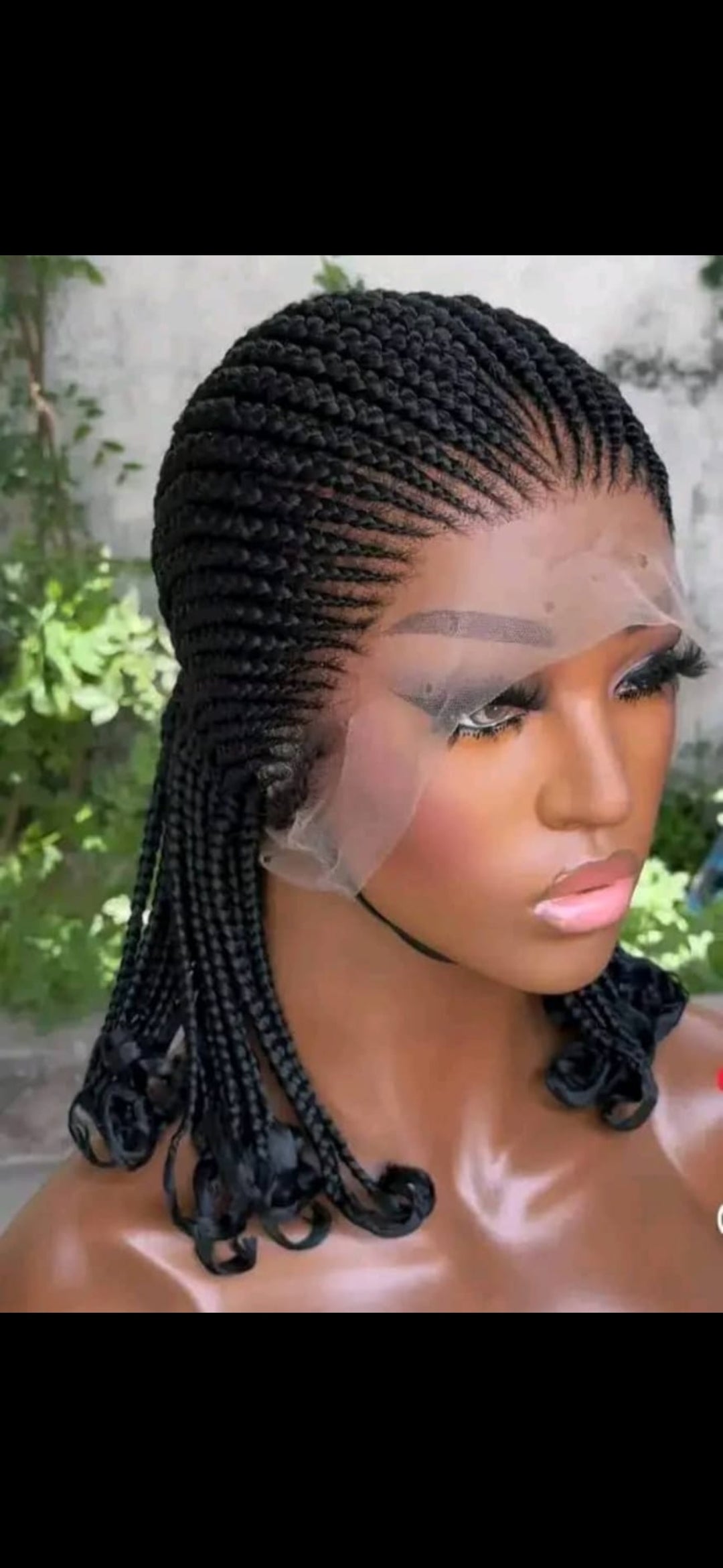 Black 360 full lace Braided Wig 013 - Luxury Braided Wig Style with Easy Styling & Comfortable Design for a Distinctive Look
