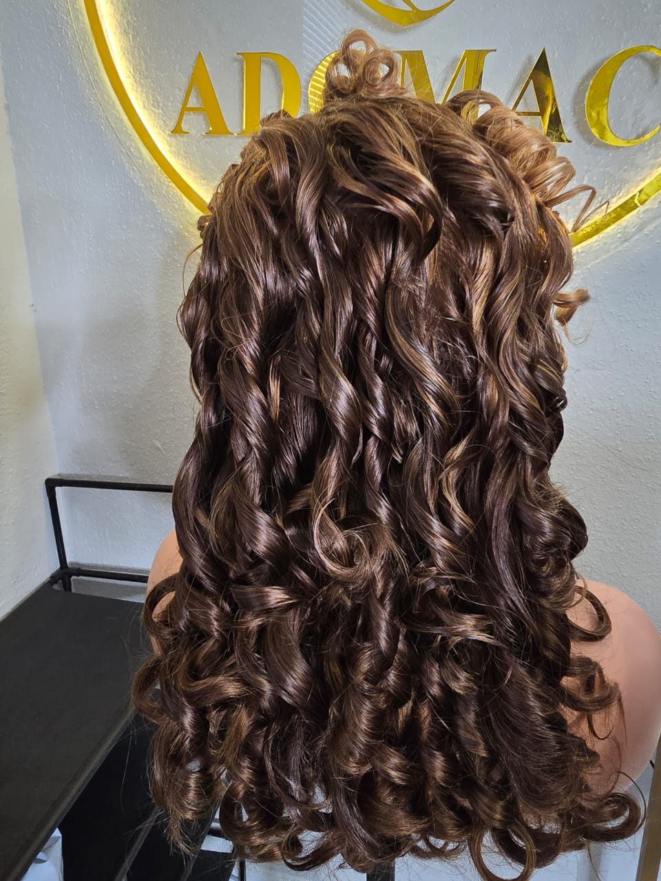 16" 13by4  Frontal wig Human Hair Piano Colour for Ladies - Affordable Luxury wig