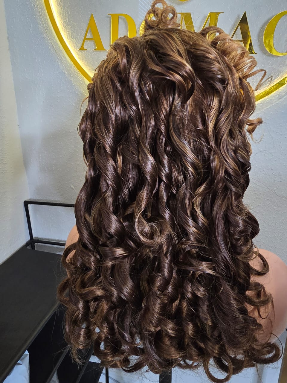 16" 13by4  Frontal wig Human Hair Piano Colour for Ladies - Affordable Luxury wig