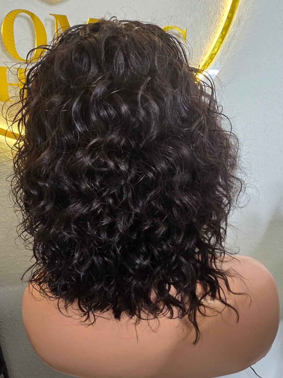 Bob Fringe Pixie Curls affordable luxury wig for ladies 100% Human Hair