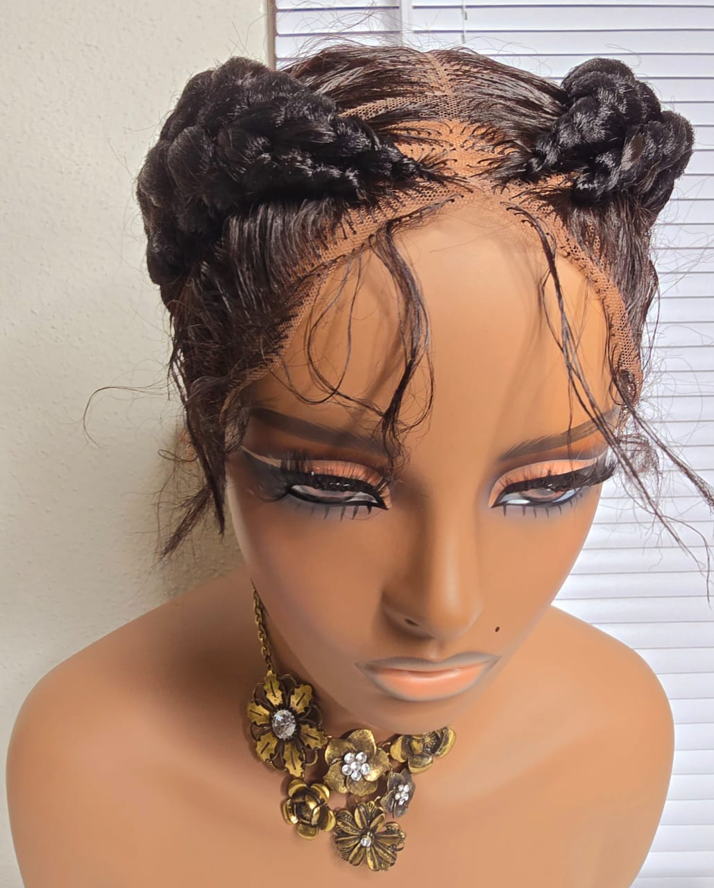 Two Sided Packed Black Braided Wig 029 - Luxury Braided Wig Style with Easy Styling & Comfortable Design for a Distinctive Look
