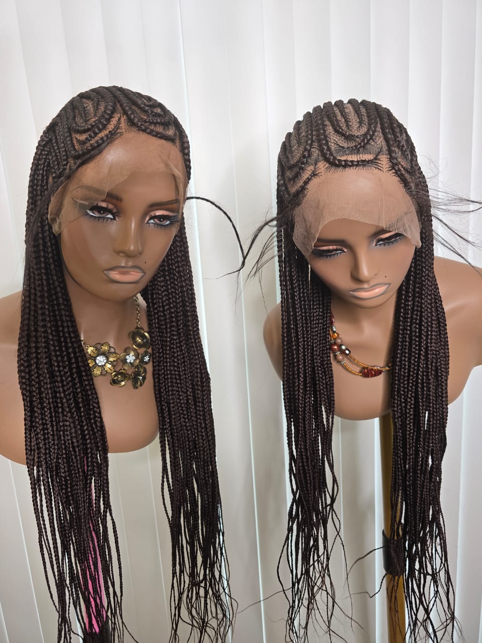 Black Cornrows Style Wig for Easy Styling with Natural Looking Braids Soft Texture Unisex Versatile and Simple Design
