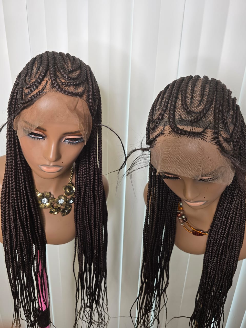 Black Cornrows Style Wig for Easy Styling with Natural Looking Braids Soft Texture Unisex Versatile and Simple Design
