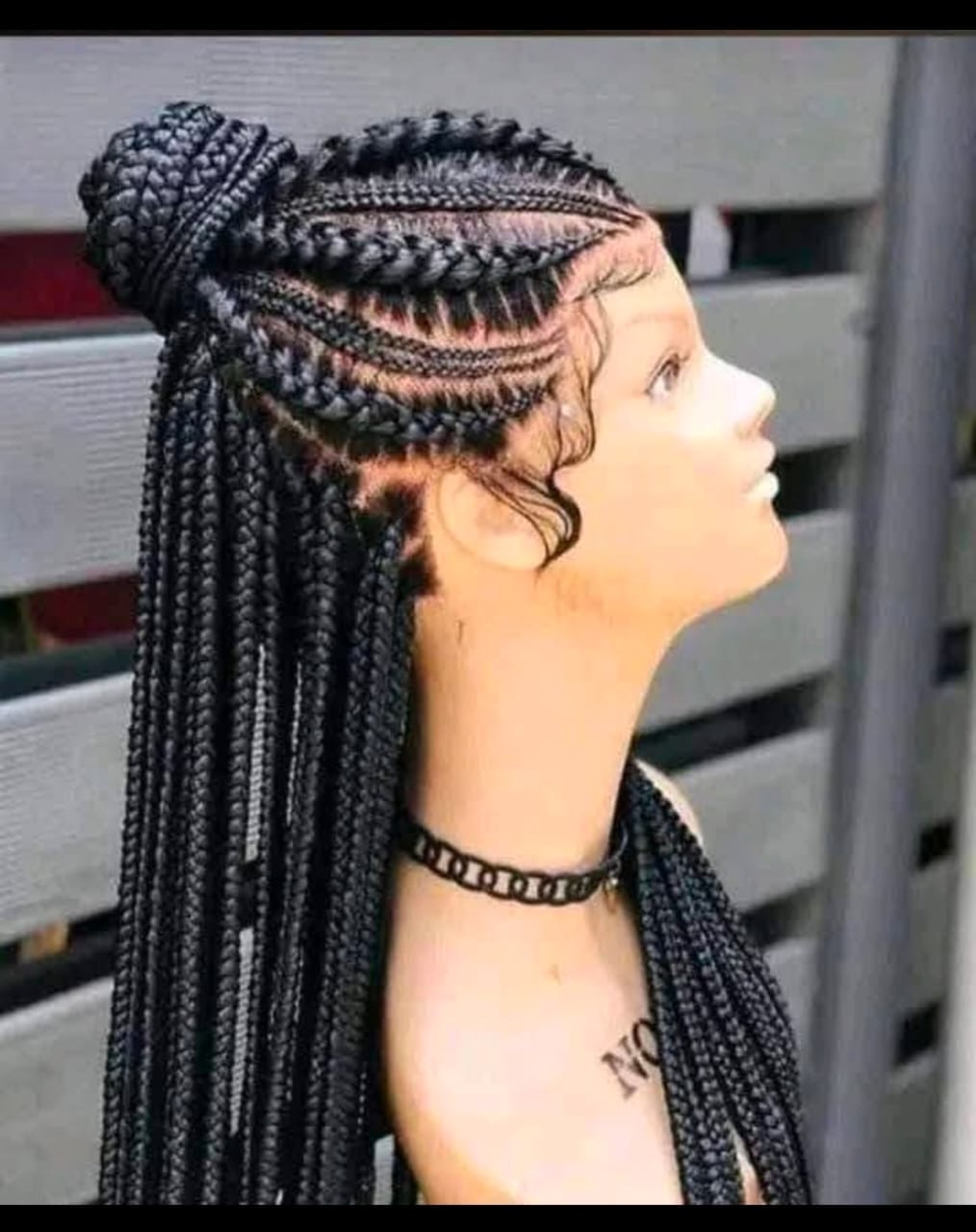 Black Ponytail Synthetic Braided Wig for Stylish Looks and Everyday Wear Unisex Versatile and Practical Easy to Wear