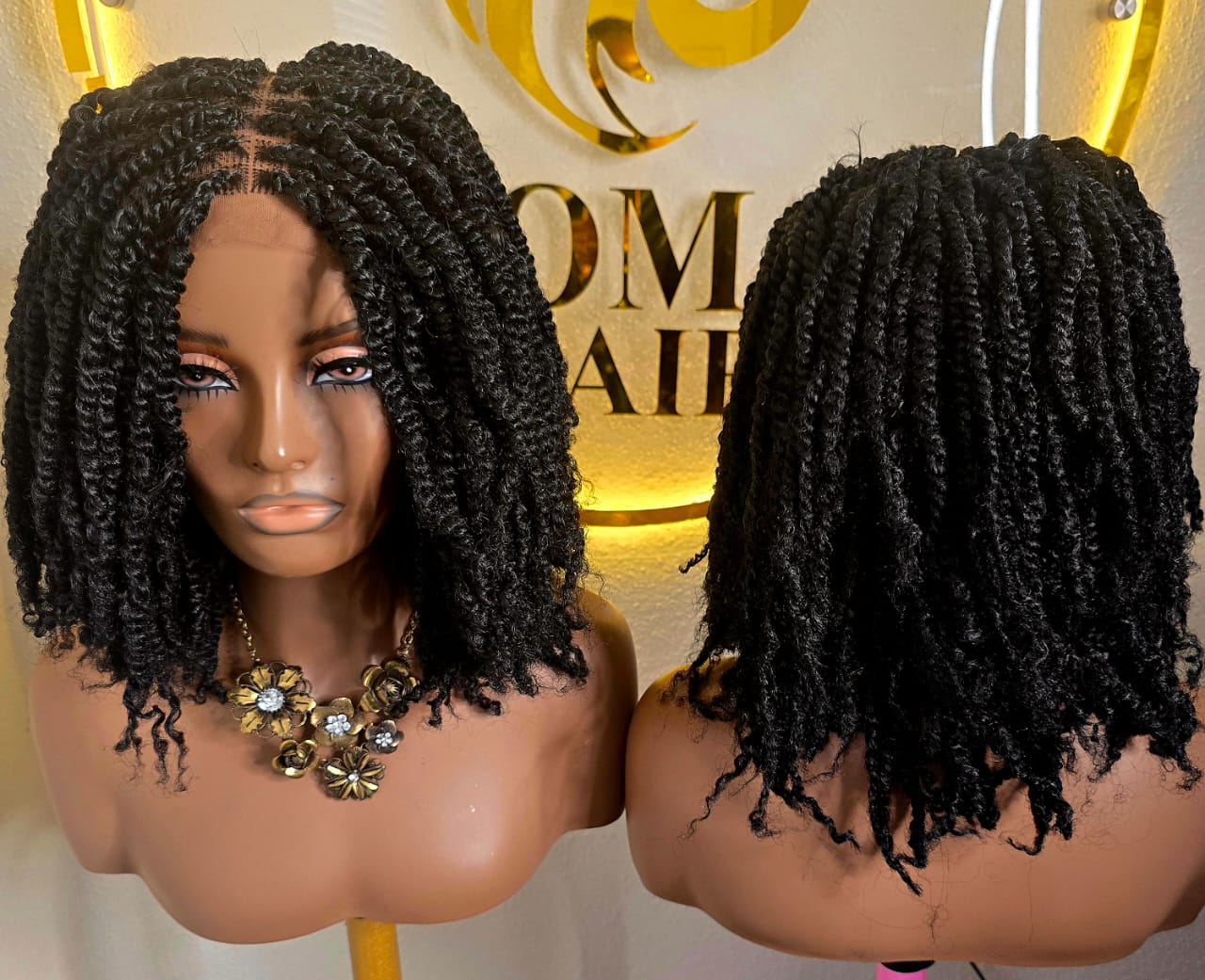 Kinky Twist synthetic braided wig for classic ladies. Lightweight, comfortable, stylish, and easy to wear. Perfect for everyday wear, church, work, parties and special occasions. Get a natural braided look without salon stress.