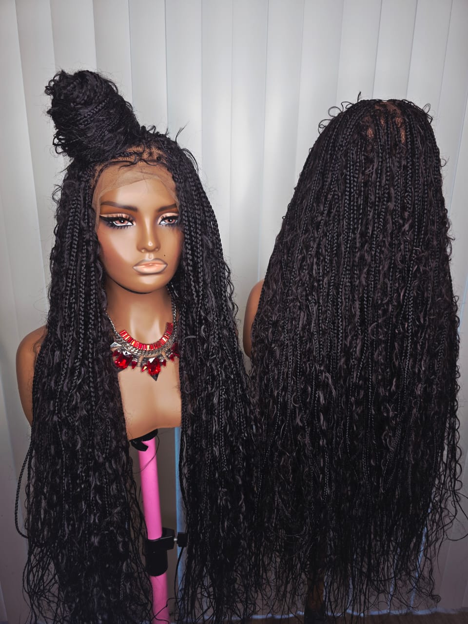 36-Inch Boho Braided Wig – Premium Luxury Braids for Elegant Women