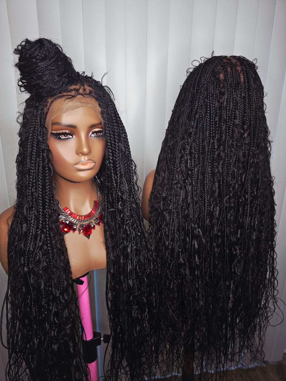 36-Inch Boho Braided Wig – Premium Luxury Braids for Elegant Women