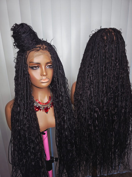 36-Inch Boho Braided Wig – Premium Luxury Braids for Elegant Women