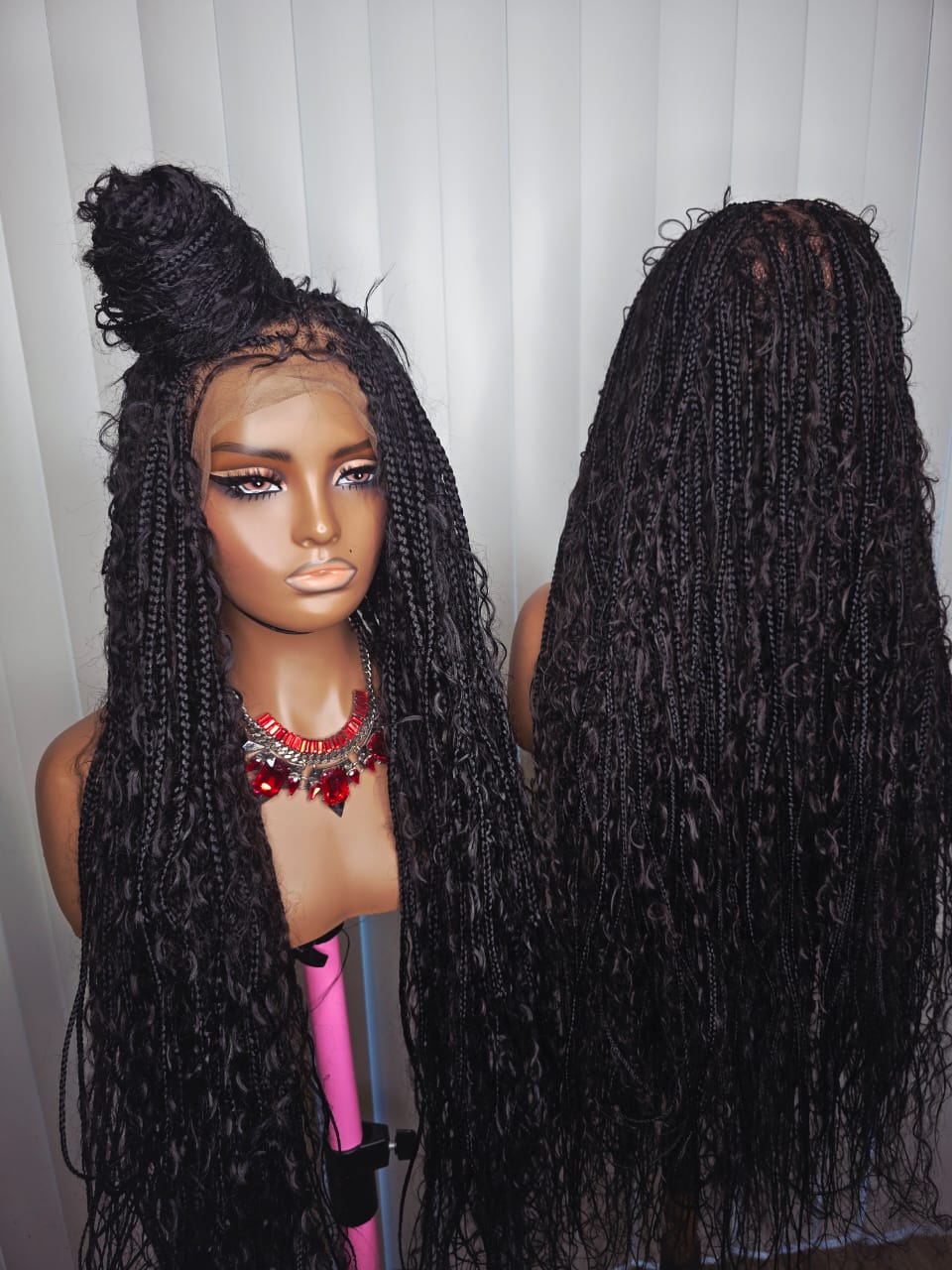 36-Inch Boho Braided Wig – Premium Luxury Braids for Elegant Women