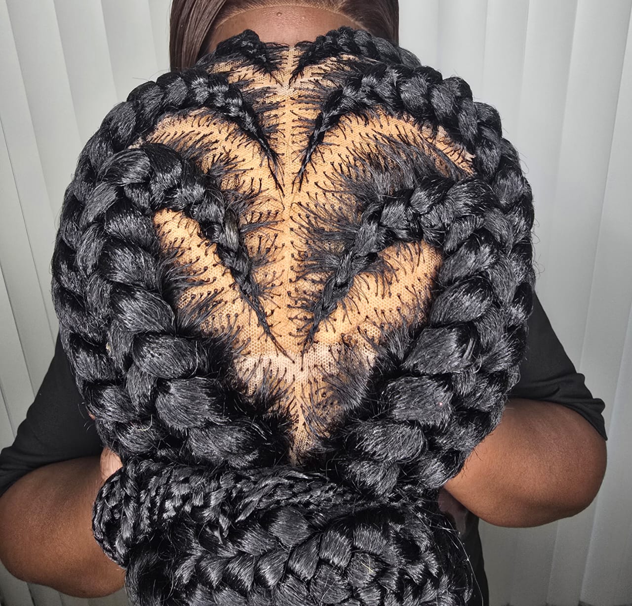 Elegant Full Lace Wig with Heart Style for Classic Ladies