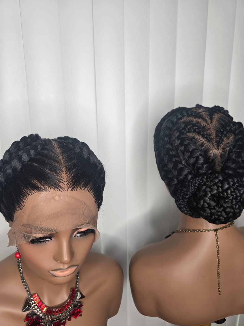 Elegant Full Lace Wig with Heart Style for Classic Ladies