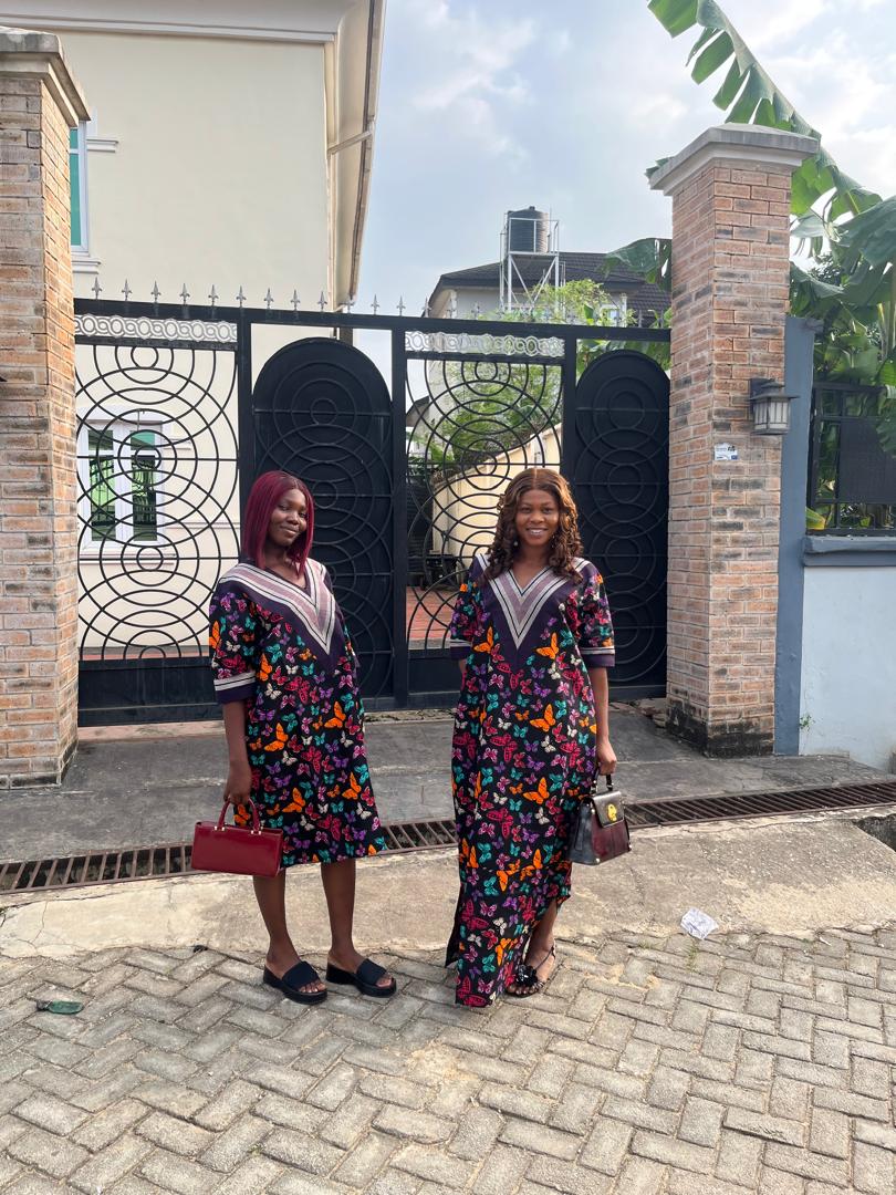 Elegant African Print Maxi Dress for Women – Sleeveless Flowy Ankara-Inspired Long Dress with Pockets