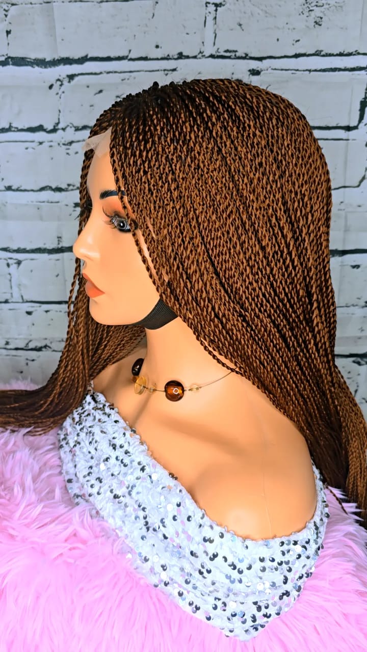 Black Twist Braided Wig for Women – Lightweight, Full, Natural-Looking Protective