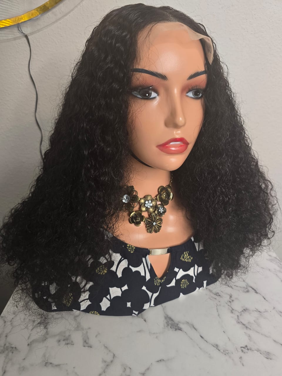 20" 5by5 PIXIE CURLS Human Hair Natural colour  Glueless wig  - Affordable Luxury for Ladies