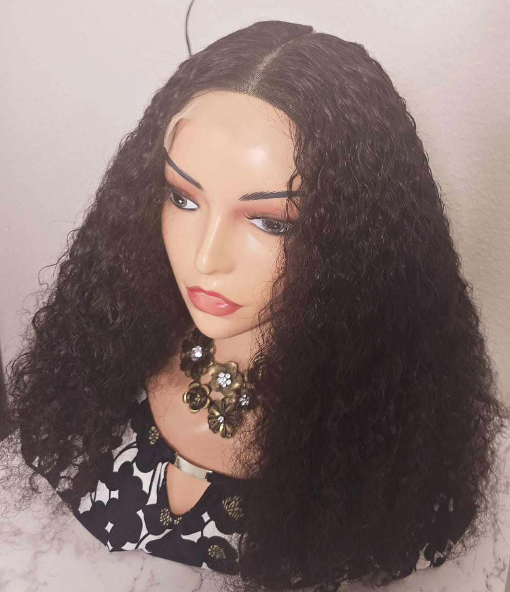 20" 5by5 PIXIE CURLS Human Hair Natural colour  Glueless wig  - Affordable Luxury for Ladies