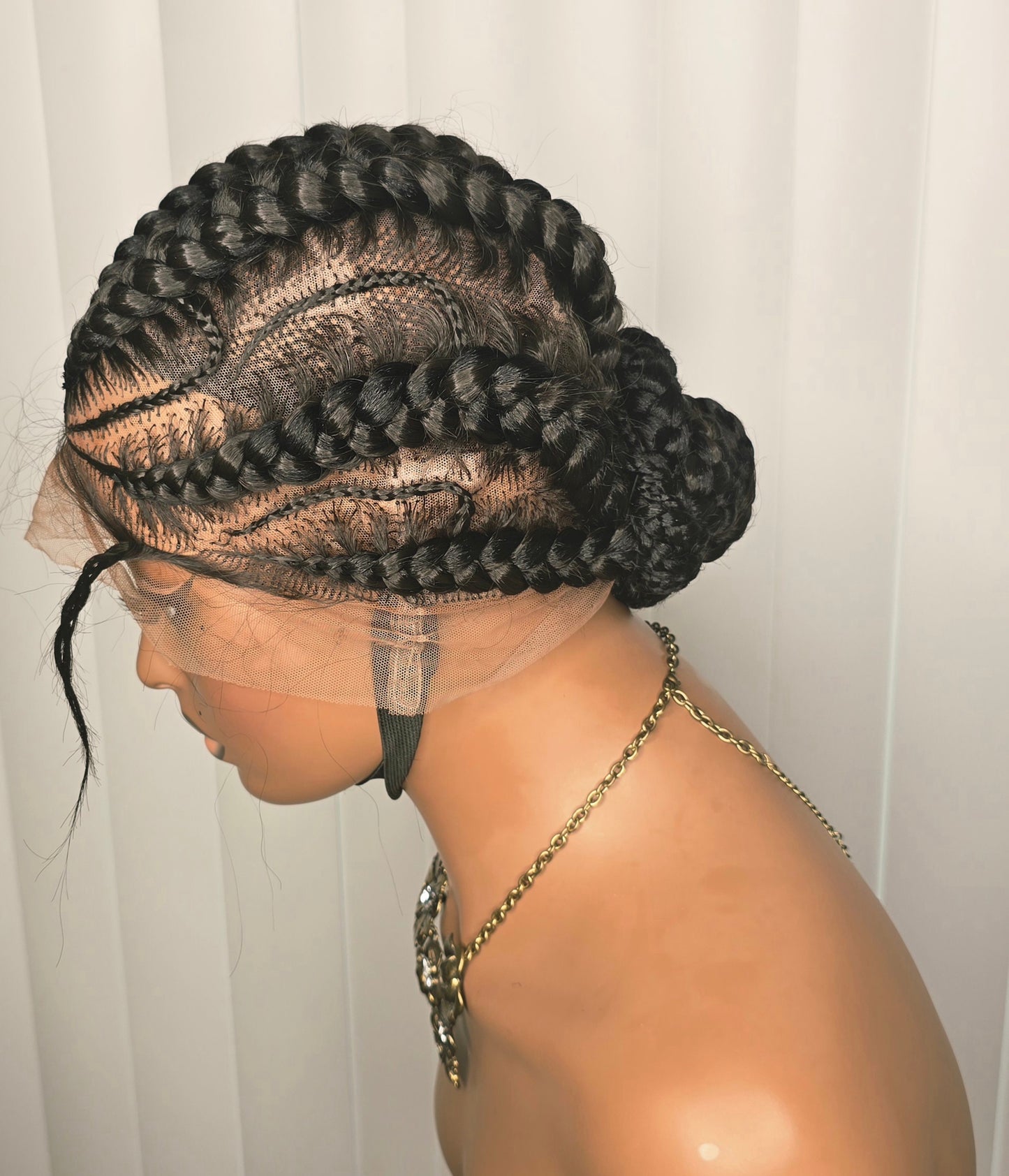 Black Packed Cornrows Style for Classic Ladies Elegant and Stylish Hair Accessory with Sleek Packed Design for Everyday Wear or Special Occasions