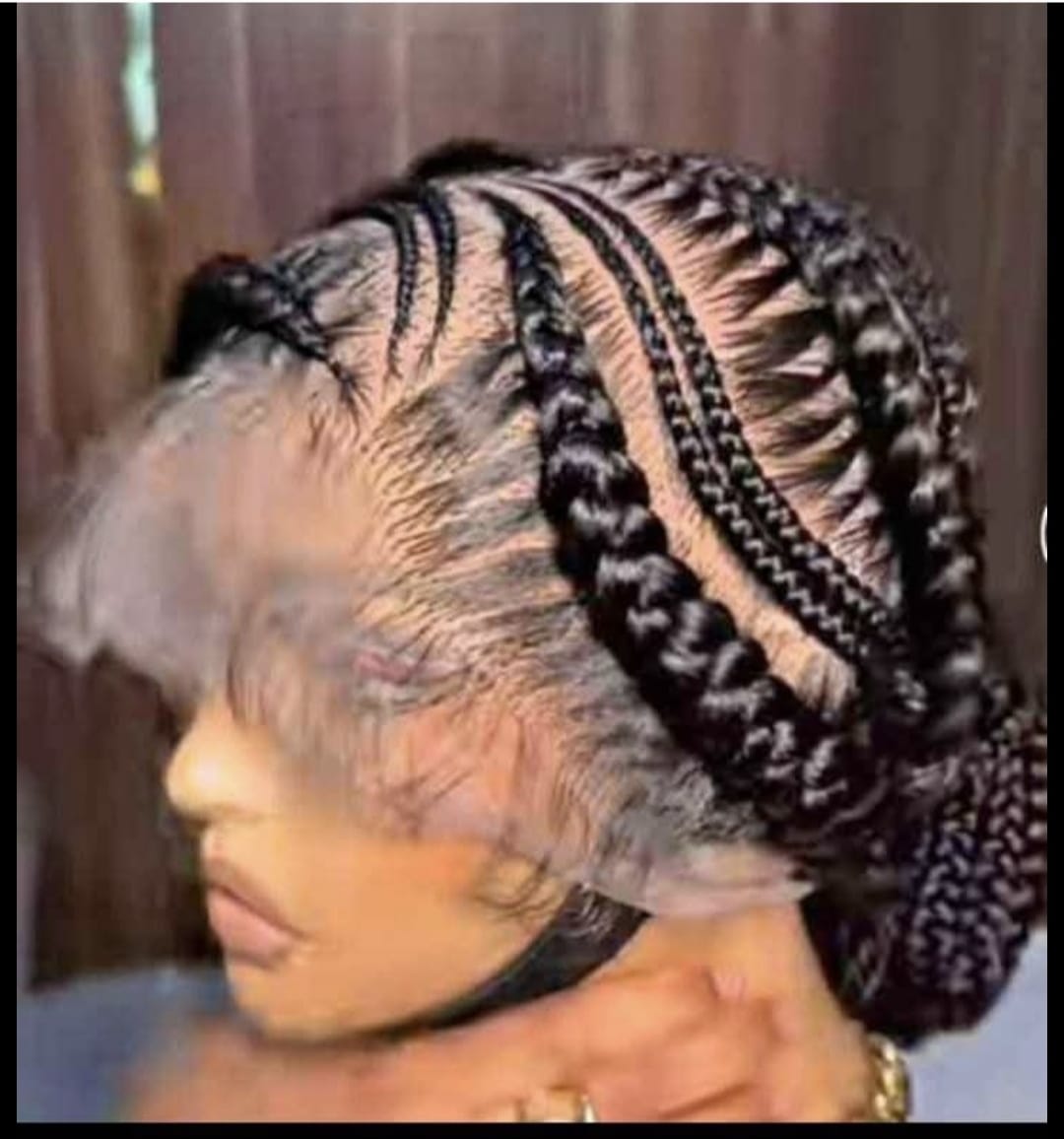 Packed Black Braided Wig 030- Luxury Braided Wig Style with Easy Styling & Comfortable Design for a Distinctive Look