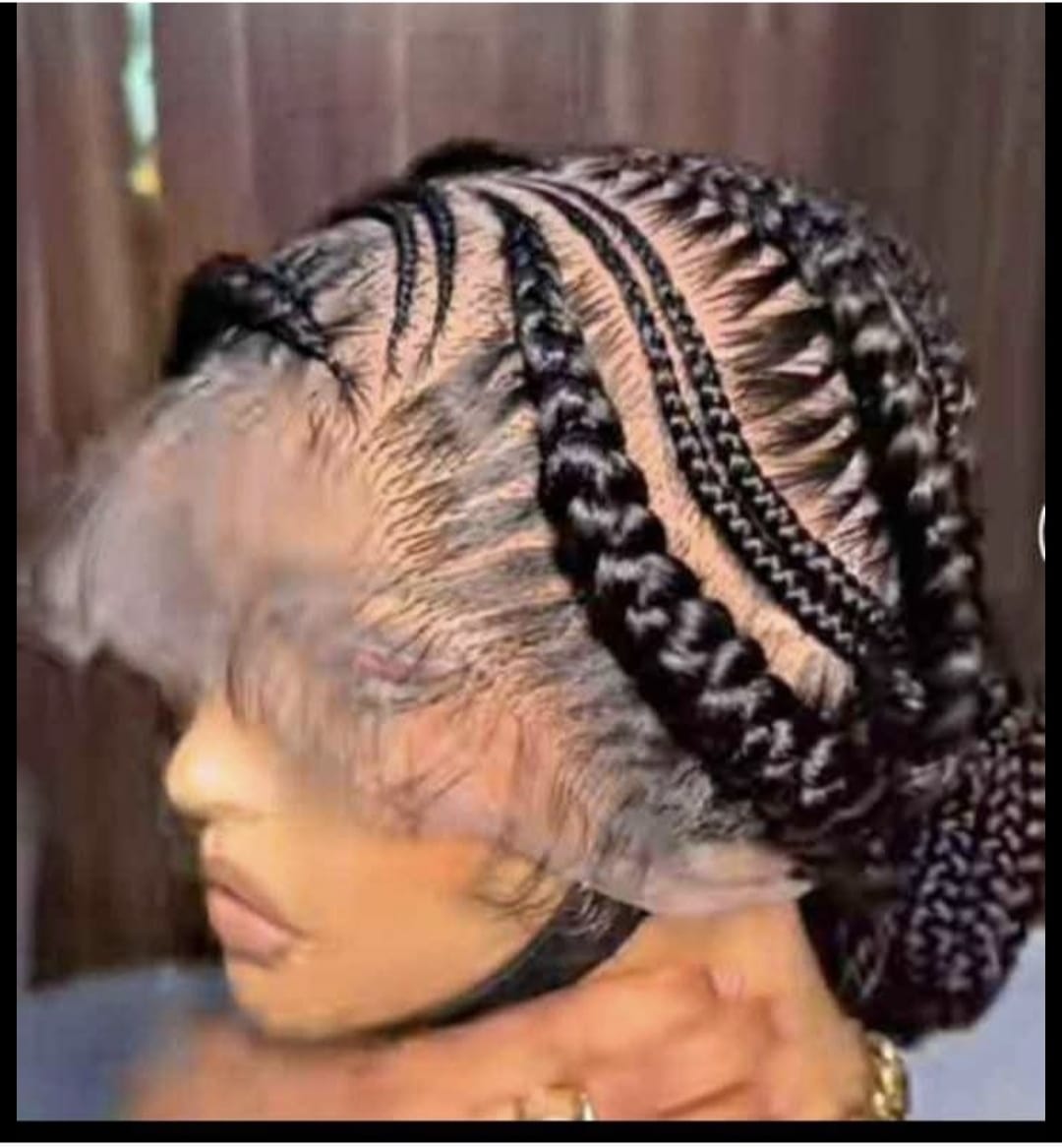 Packed Black Braided Wig 030- Luxury Braided Wig Style with Easy Styling & Comfortable Design for a Distinctive Look